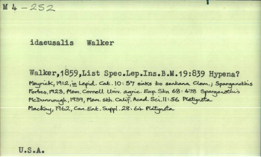 front of card